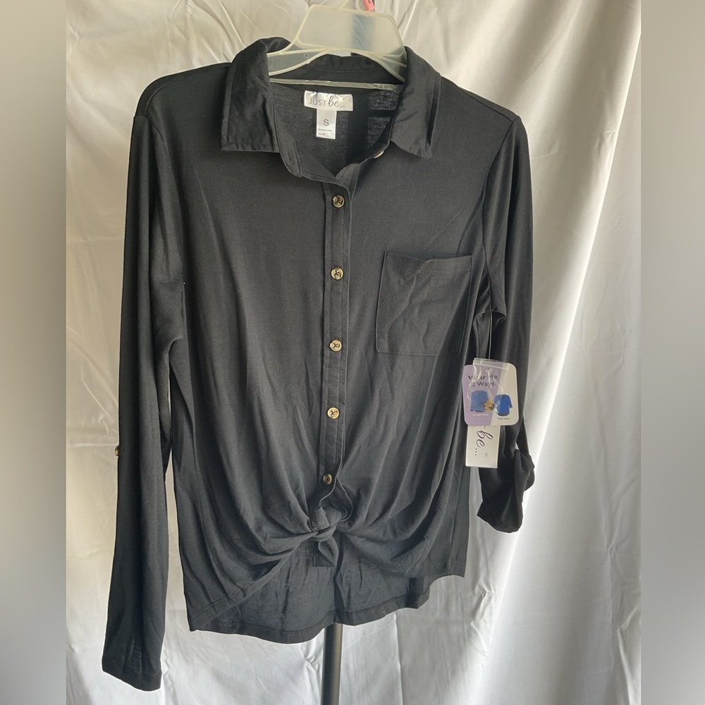 Just Be…2-way wear button top